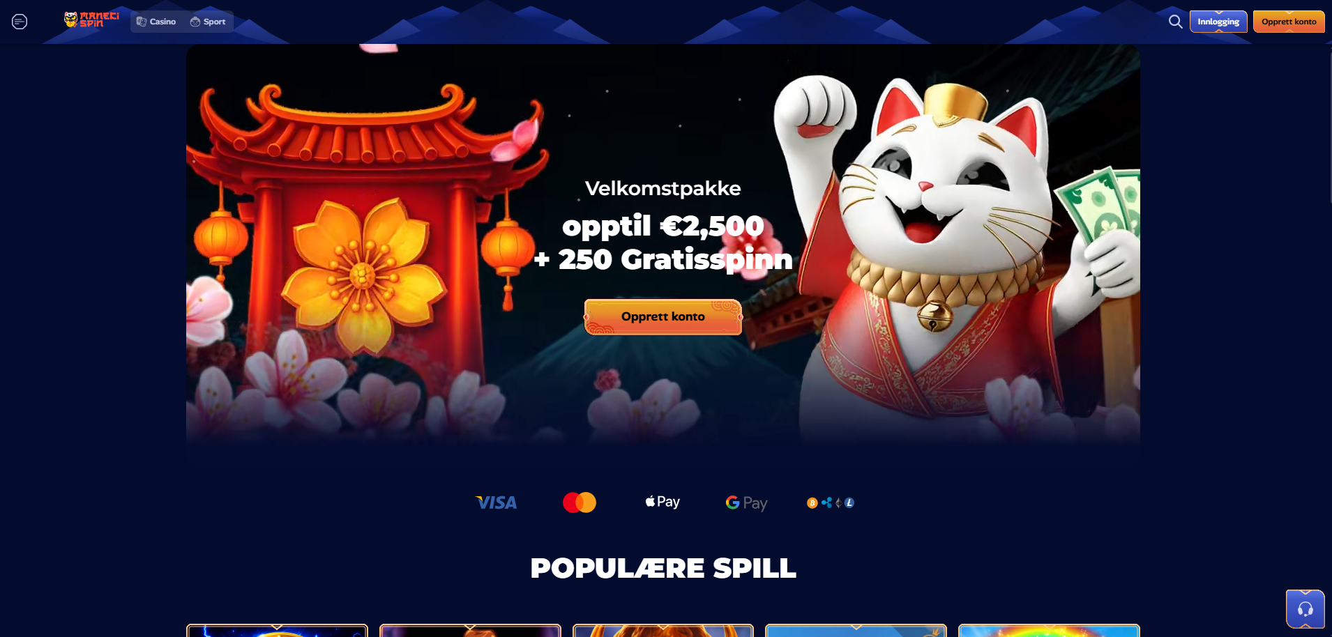 ManekiSpin nettcasino